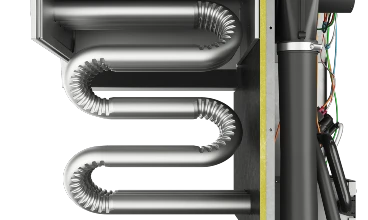 MagicPak MGE9 High Efficiency 2 Stage Gas Heat Exchanger Close up